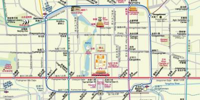Térkép Pekingi metró térkép látnivalók