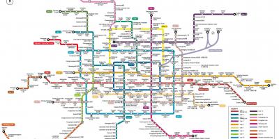 A pekingi metró térkép 2016