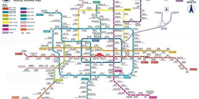 A pekingi metró térkép