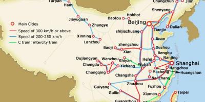 Shanghai gyorsvonat térkép