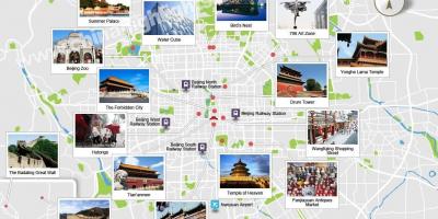 Peking érdekes helyek közelében térkép