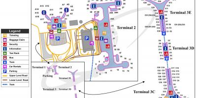 Peking fővárosi nemzetközi repülőtér térkép