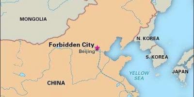 Tiltott város Kína térkép