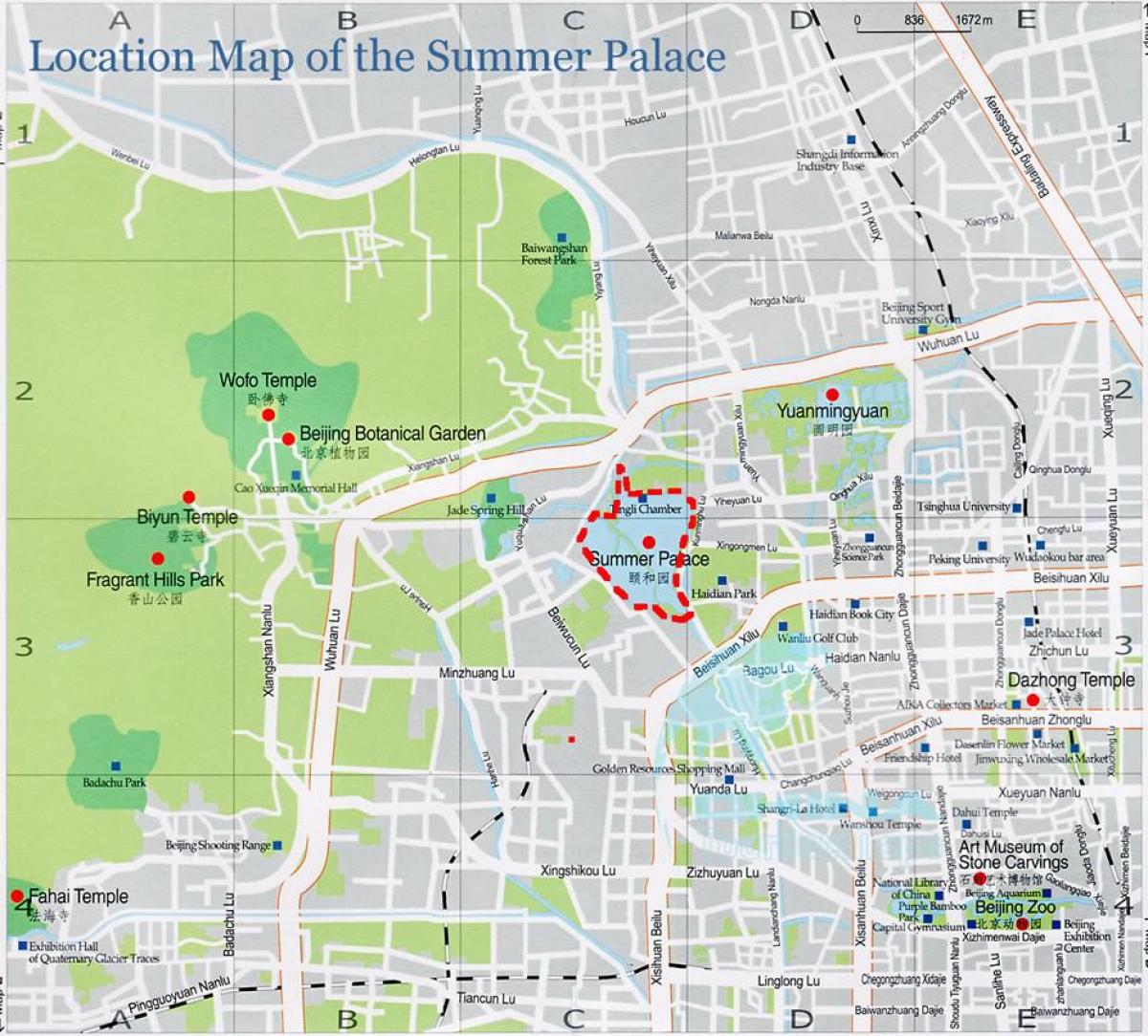 térkép nyári palota Peking