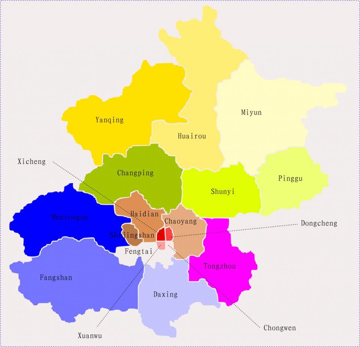 Peking Kína térkép