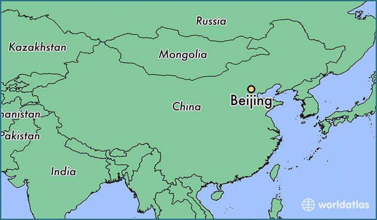 Peking Kína világ térkép