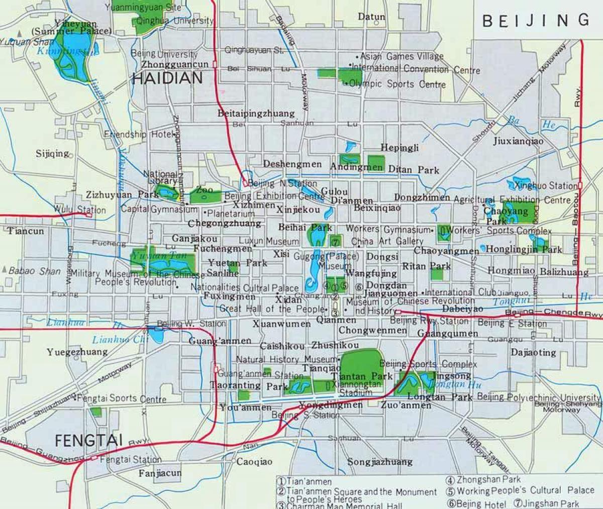 térkép Peking város