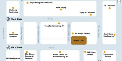 Peking 798 art kerületi térkép
