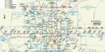 Peking mtr térkép