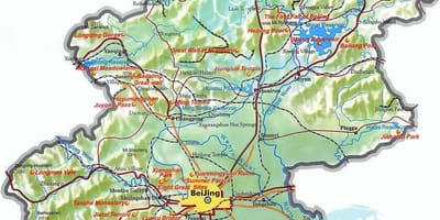 Térkép Pekingi topográfiai