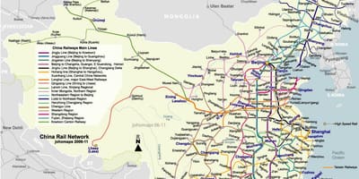 Pekingi vasúti térkép